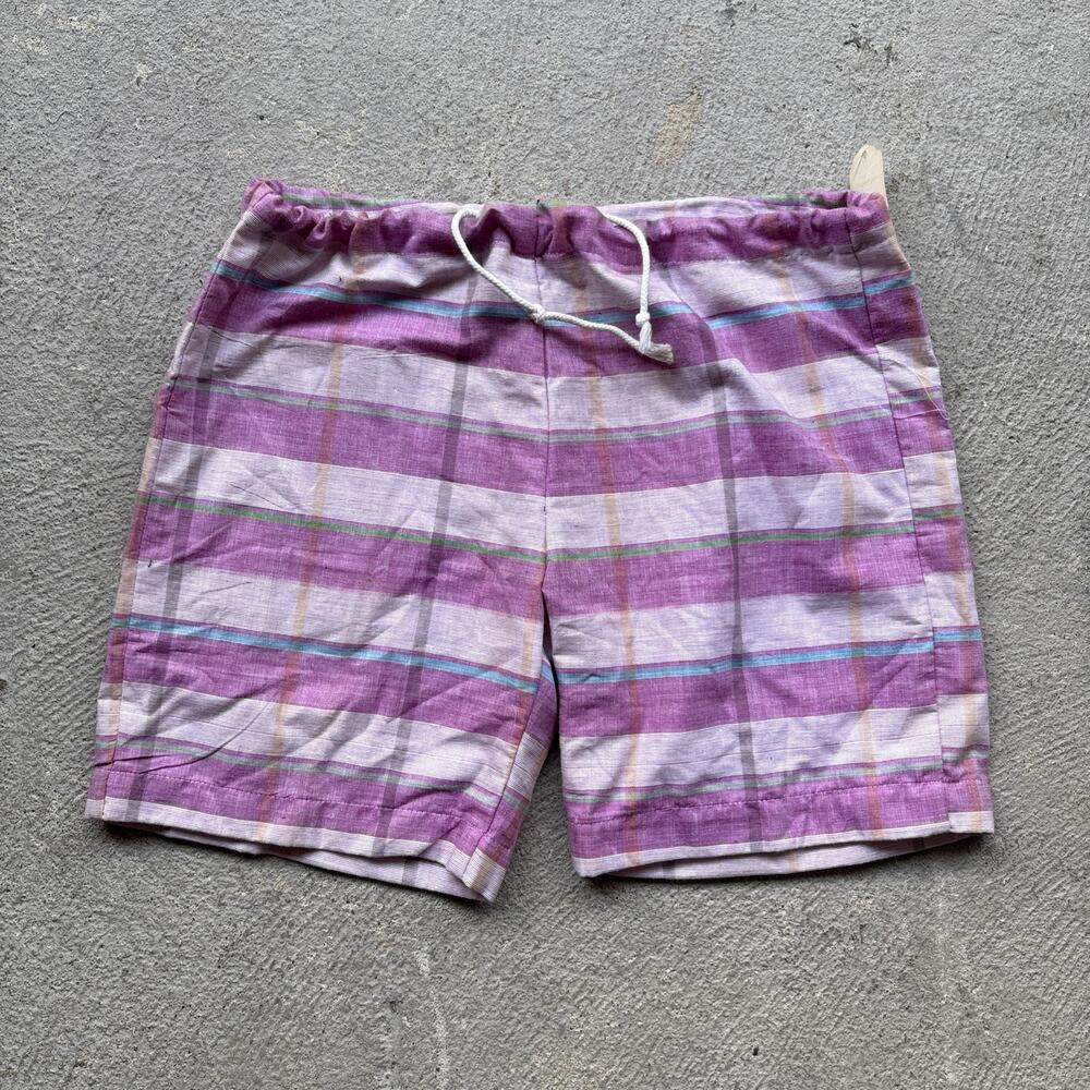 Deadstock Vintage Stoked Shorts Youth XL Skate 1980s Pink New USA Drawstring